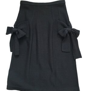 Sonia Rykiel Straight black skirt  36 Black   Wool and Cashmere